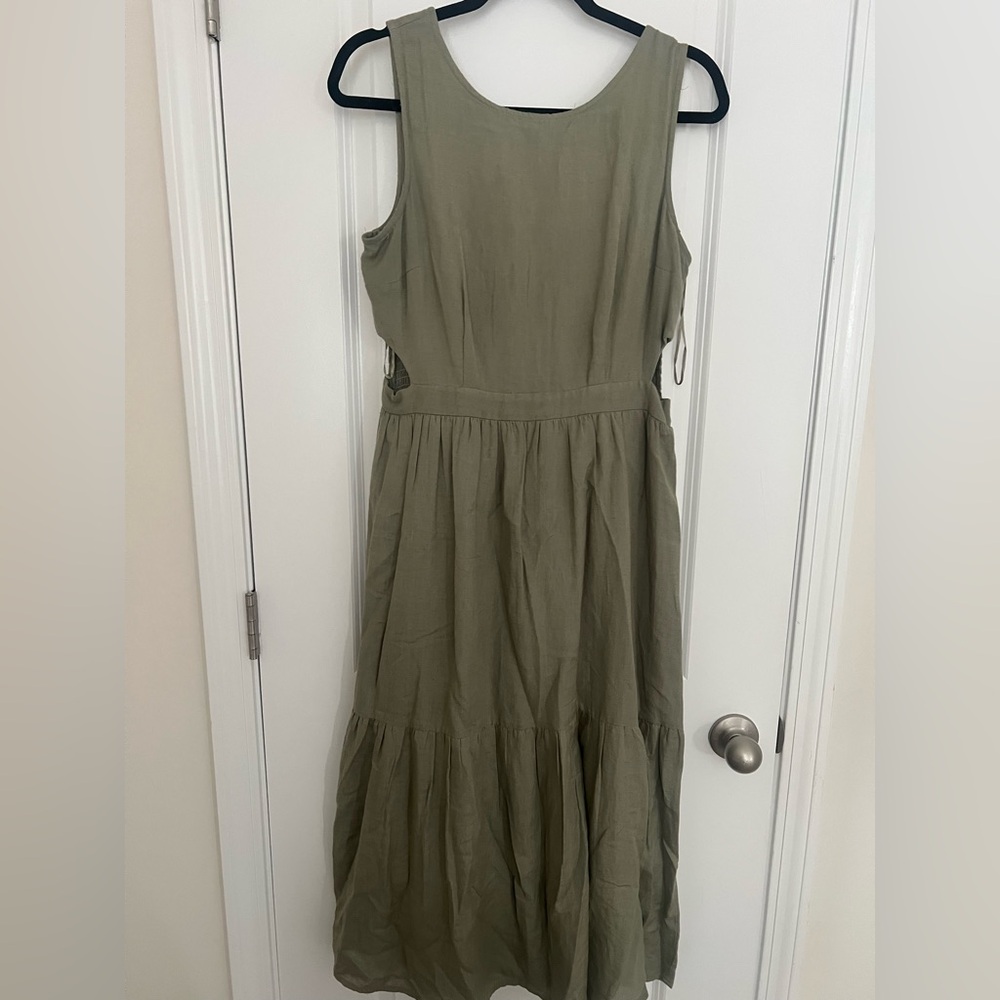Sincerely Jules Khaki Green Blouse